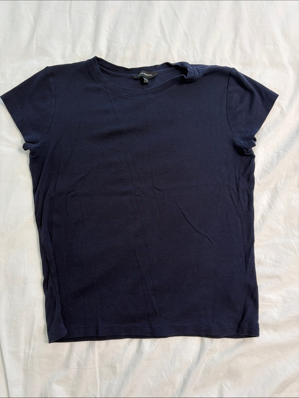 Club Monaco Navy Short Sleeve Crew Tee